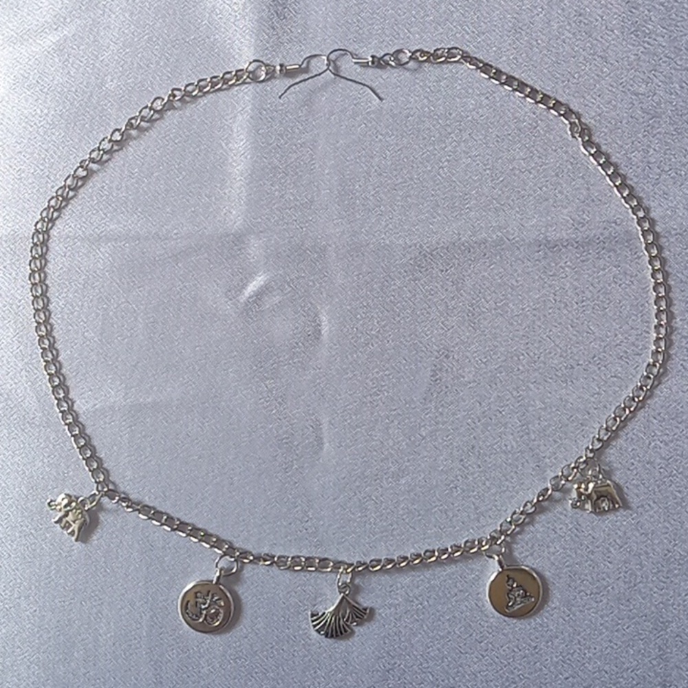 Silver Chakra head Chain